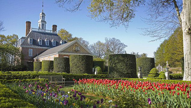 Governor's Palace Garden Williamsburg Virginia