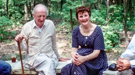 Alfred and Carol Caldwell on their farm in Bristol, WI