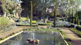 Flower Garden, Mrs. Francis Lemoine Loring House, Pasadena, CA, 1917 - Myron Hunt, Landscape Architect