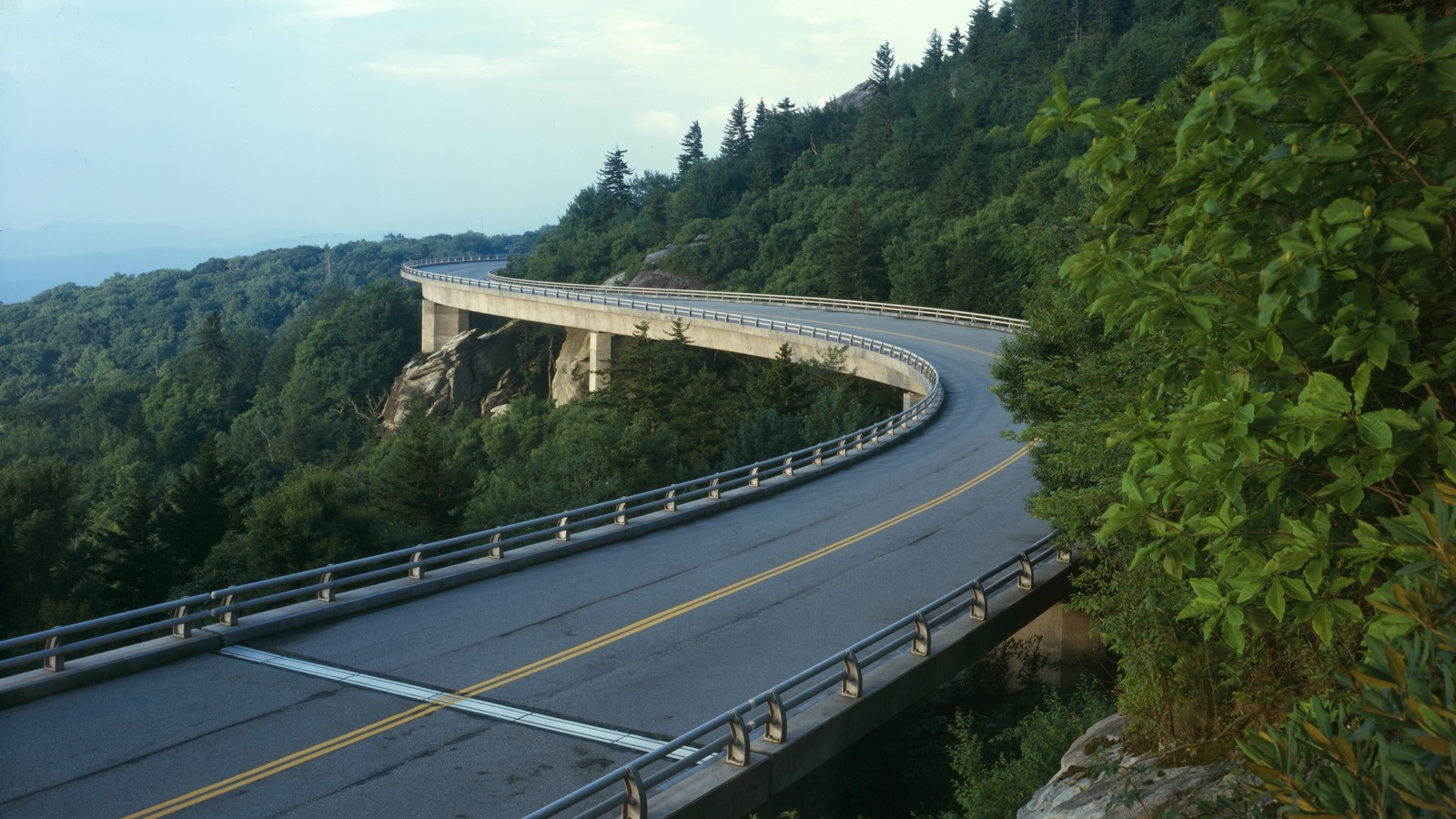 The Linn Cove Viaduct along the Blue Ridge Parkway