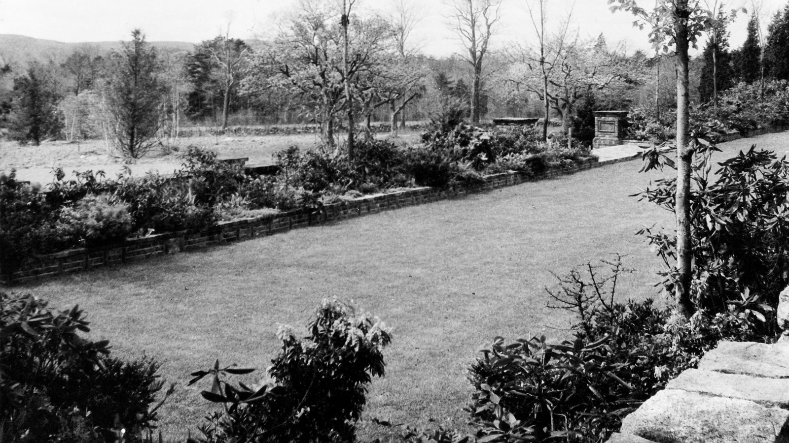 The bowling green in the Spalding Garden, circa 1928