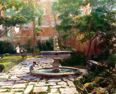North Terrace Fountain, Jones Wood, New York City, 1921
