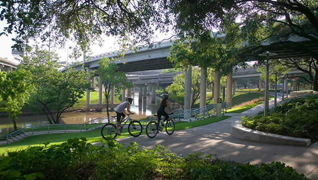 Houston Undergoes Monumental Transformation Led By Landscape Buffalo Bayou Promenade By The Swa Group Photo Tom Fox