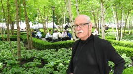 Paul Frieberg in a park. 