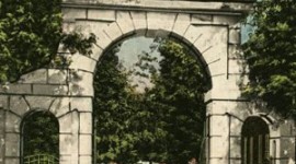 Vintage postcard view of Green Lawn Cemetery, Columbus, Ohio