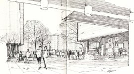 University of Michigan Central Campus Expansion Plan perspective.
