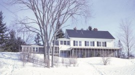 Home and office of Dan Kiley overlooking Lake Champlain