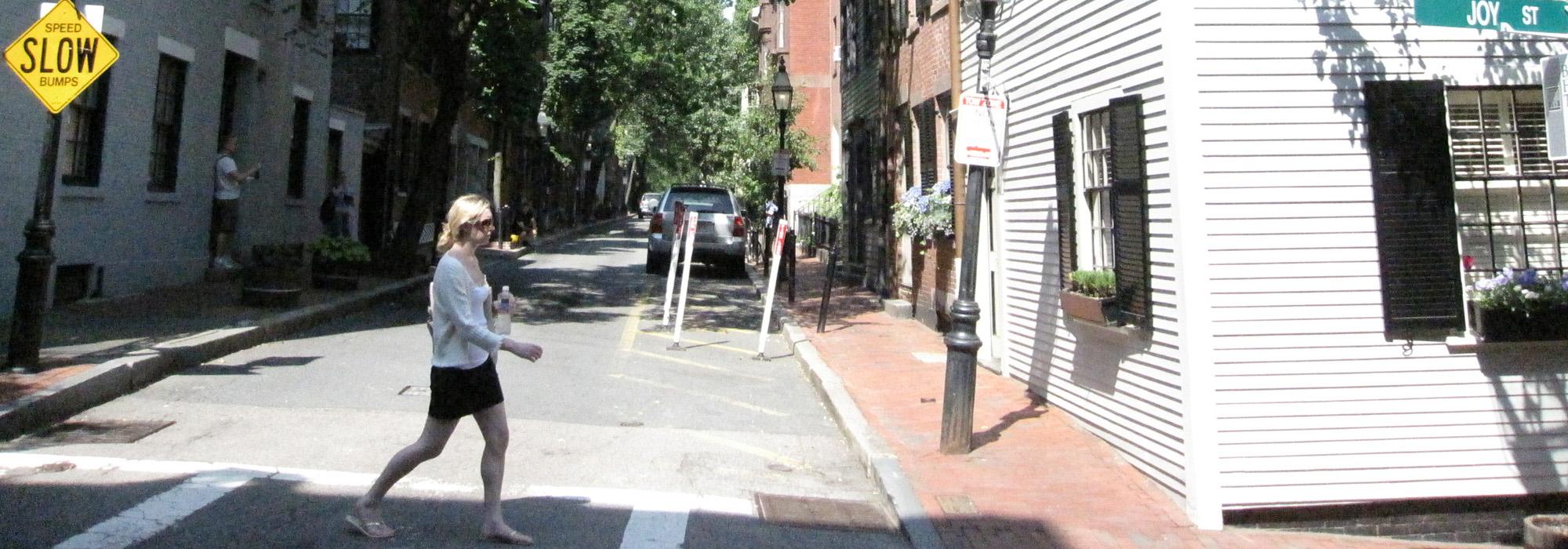 Intersection of Pinckney and Joy Streets, Boston, MA