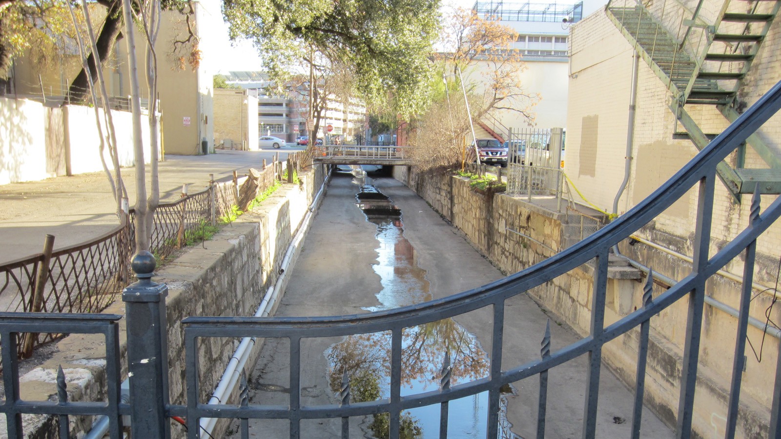 San Pedro Creek adjacent to the Spanish Governor’s Palace (present day) - Photo by Charles A. Birnbaum