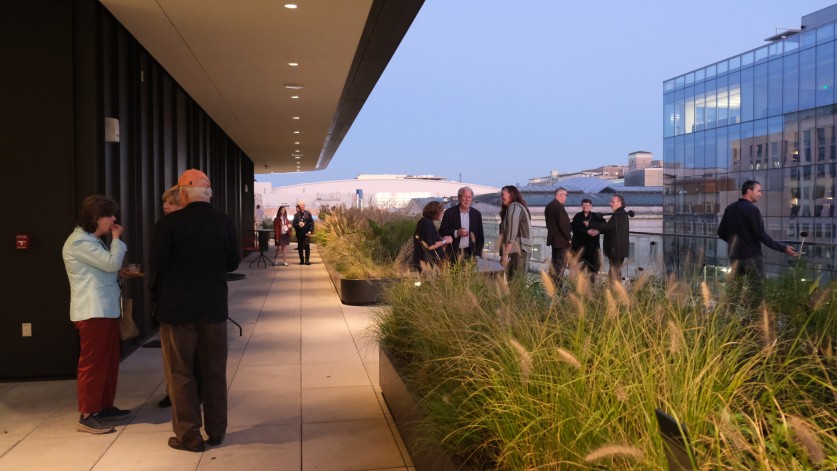 Reception on roof top.