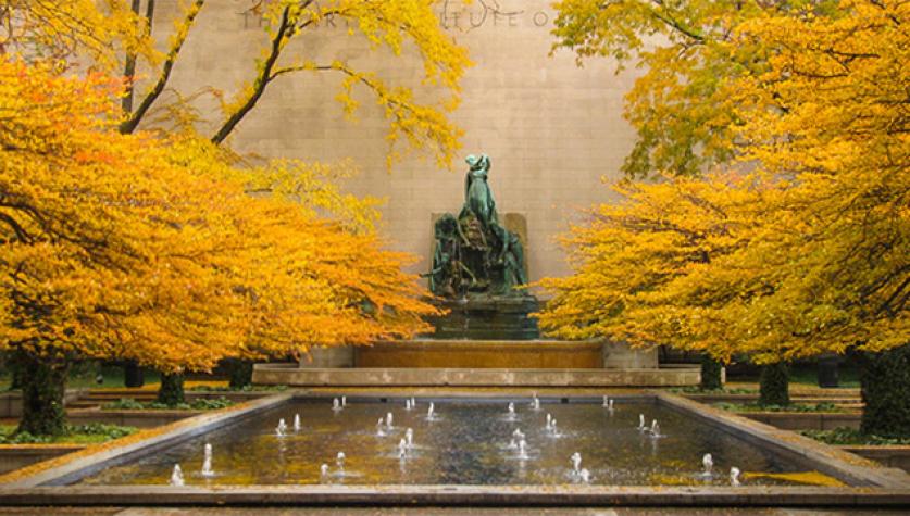 Art Institute of Chicago, South Garden, designed by Daniel Kiley - Photo by Charles A. Birnbaum