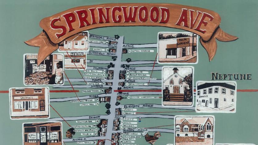 Historic Springwood Avenue Mural by Holliman, Asbury Park, NJ