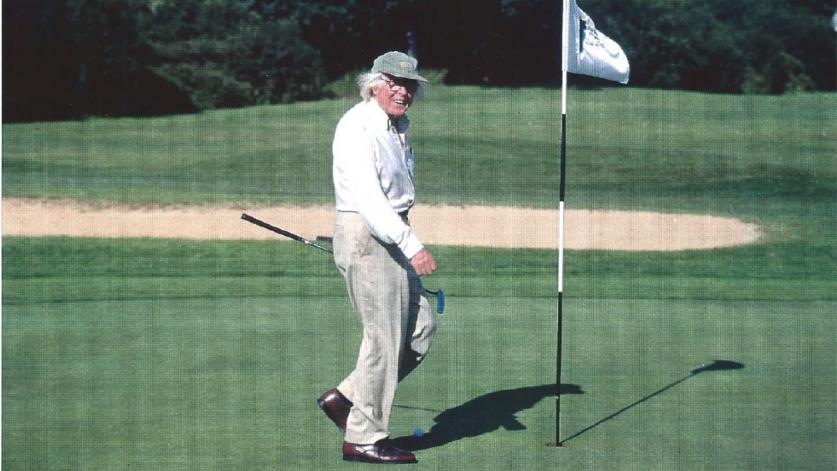 Dan Kiley at the Burlington Country Club, circa 1998