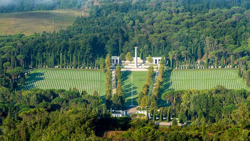 Florence American Cemetery and Memorial, designed by Michael Rapuano and J.K. Smith, at Impruneta, Italy 