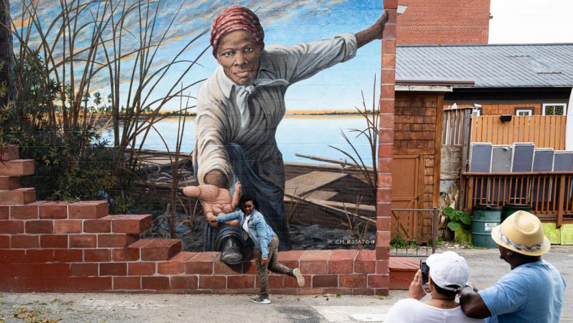 MD_DorchesterCounty_Cambridge_HarrietTubman Museum_ChesapeakeBayProgram_2019_1_sig.jpg Harriet Tubman Mural (included in Landslide 2019: Living in Nature), Cambridge, MD