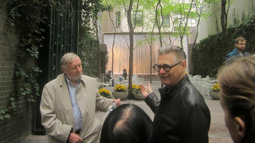 Donald Richardson and Ken Smith at Paley Park, New York, NY
