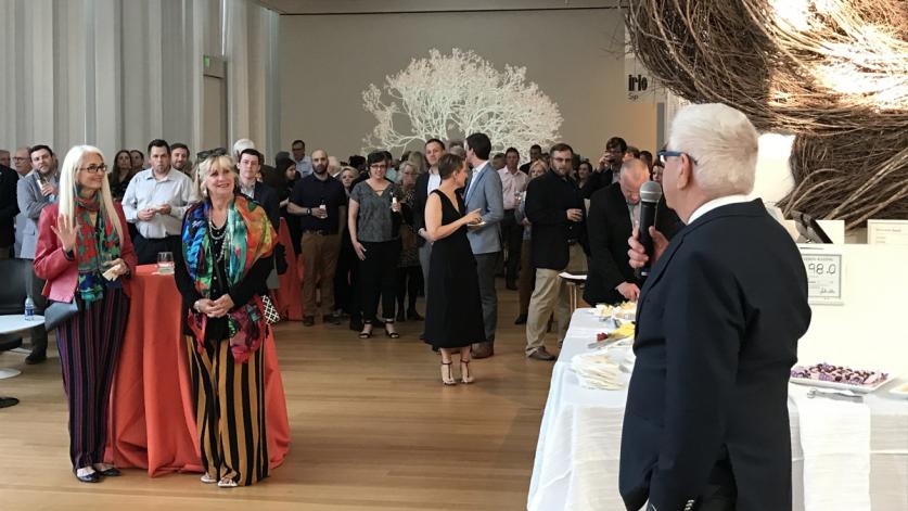 Raleigh_Board_Reception_CharlesABirnbaum_2018_27_sig.jpg Opening reception for 'Leading with Landscape IV: Transforming North Carolina’s Research Triangle Conference' at the North Carolina Museum of Art