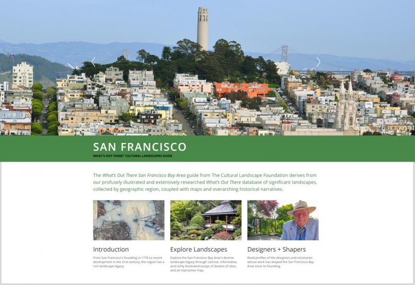 Landing page for What's Out There City Guide to San Francisco Bay Area