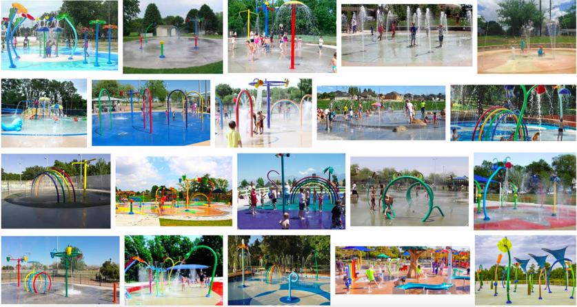 Screenshot of wikipedia page for splash pads